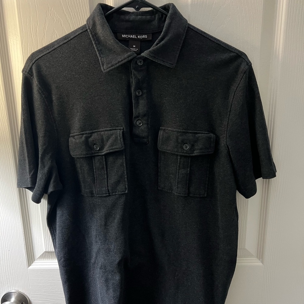 Men’s Michael Kors Dark Grey Polo (M)